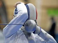 Camille Nabeth, from France, during the 46th edition of the City of Barcelona International Fencing Trophy for Women's Sword, held at the Na...