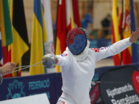 Joo Mi Lim, from Korea, during the 46th edition of the City of Barcelona International Fencing Trophy for Women's Sword, held at the Nationa...