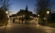 Sunset view of the Florida park is the oldest in Vitoria-Gasteiz (Spain) and its surface i...
