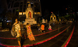 

People are praying at a Ganesh shrine in Bangkok, Thailand, on February 13, 2023. 