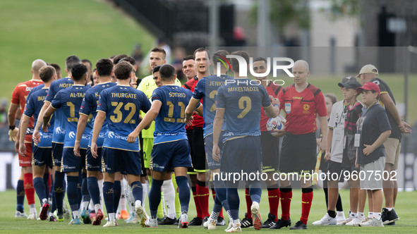 during the round 17 A-League Men's match between Macarthur FC and Newcastle Jets at Campbelltown Stadium on February 18, 2023 in Sydney, Aus...