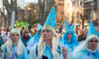 Carnival parade floats in Rieti, Italy on 18 February 2023. Organised groups and masks inv...