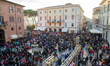 Carnival parade floats in Rieti, Italy on 18 February 2023. Organised groups and masks inv...