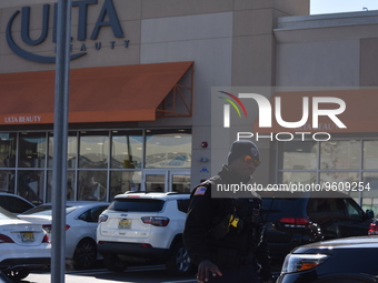 Two individuals commit a theft at Ulta Beauty stores in Maywood, New Jersey, United States on February 18, 2023. Investigators from the Mayw...