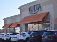 Two individuals commit a theft at Ulta Beauty stores in Maywood, New Jersey, United States on February 18, 2023. Investigators from the Mayw...