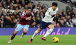 L-R West Ham United's Pablo Fomals and Tottenham Hotspur's Heung-Min Son in action during...