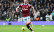 West Ham United's Declan Rice in action during the English Premier League soccer match bet...