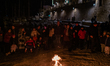 The cremation of the puppet on Shrove Tuesday in the small port of Giovinazzo on February...