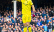Emiliano Martinez #1 (GK) of Aston Villa gesticulates during the Premier League match betw...