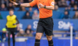 Referee Anthony Taylor during the Premier League match between Everton and Aston Villa at...