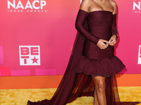 Yara Shahidi arrives at the 54th Annual NAACP Image Awards held at the Pasadena Civic Auditorium on February 25, 2023 in Pasadena, Los Angel...