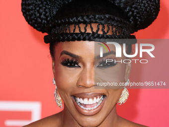 Brandee Evans arrives at the 54th Annual NAACP Image Awards held at the Pasadena Civic Auditorium on February 25, 2023 in Pasadena, Los Ange...