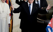 Cuban President Raul Castro after a private audience at the Vatican on May 10, 2015. Cuban...