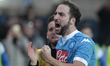 The exultation of Gonzalo Higuain aftr the second goal during  the serie A match between A...