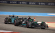 
George Russell (GBR) is driving the Mercedes W14 E Performance during the race of the For...