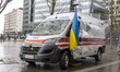 Ambulance hit by Russian attack in Kharkiv Oblast, Ukraine that has made its way to the ci...