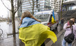 Ambulance hit by Russian attack in Kharkiv Oblast, Ukraine that has made its way to the ci...