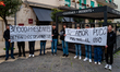 Students of the Molfetta Classical High School during the flash mob on the occasion of the...