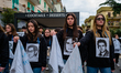 Students of the Molfetta Classical High School during the flash mob on the occasion of the...