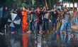 Police Fired tear gas and water cannons to disperse the protest on March 7, 2023, in Colom...