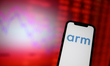 The ARM logo is seen in this illustration photo in Warsaw, Poland on 08 March, 2023. ARM i...