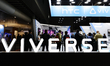 BARCELONA, SPAIN - MARCH 2: The HTC Vive Viverse logo, the open and secure Metaverse from...