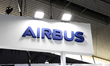 BARCELONA, SPAIN - MARCH 2: The Airbus logo, the European aerospace aircrafts manufacturer...