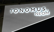 BARCELONA, SPAIN - MARCH 2: The Tonomus.Neom logo, the first subsidiary of NEOM - the futu...