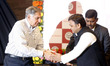 Shri Ratan Tata ji greets with UP's Chief Minister Akhilesh Yadav in Lucknow on December 2...
