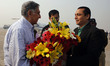 District Magistrate Lucknow  Raj Shekhar welcomes Shri Ratan Tata ji on Lucknow airport ,i...
