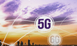 A 5G, the fifth-generation technology standard for broadband cellular networks, and 6G, th...