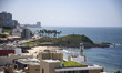 View of the Morro  do Cristo in the neighborhood of Barra from a rooftop of Salvador da Ba...