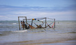 Kids play on amacas during high tide in Morro de Sao Paulo on the island of Tinhare in Bah...