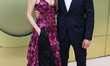 Allison Williams and Alexander Dreymon arrive at the Versace Fall/Winter 2023 Fashion Show...