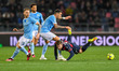 foul of Lazio's Adam Marusic by Lazio's Matias Vecino during the italian soccer Serie A ma...