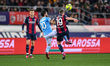 Lazio's Luis Alberto and Bologna's Lewis Ferguson in action during the italian soccer Seri...