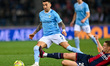 Lazio's Matias Vecino and Bologna's Michel Aebischer during the italian soccer Serie A mat...