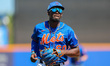 New York Mets Ronny Mauricio (60) comes off field during the fourth inning of a baseball g...