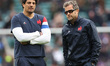  L-R Karim Ghezal Forward Coach and Fabien Galthie Head Coach of France during the 2023 Si...