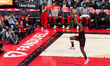 OG Anunoby #3 of the Toronto Raptors shot up the ball during the Toronto Raptors v Denver...