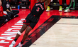 OG Anunoby #3 of the Toronto Raptors shot up the ball during the Toronto Raptors v Denver...