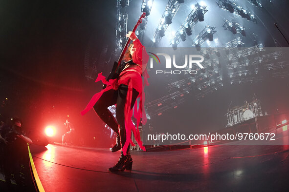 Italian rock band Maneskin in concert during the ''Loud Kids Tour'' performing at Unipol Arena, Bologna, Italy, March 16, 2023 - photo Miche...