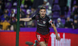 Gorka Guruzeta of Athletic Club celebrates a goal during the La Liga Santander match betwe...