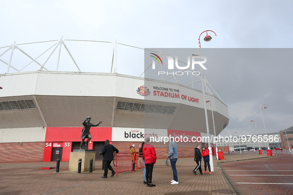 A General View of the Stadium of Light during the Sky Bet Championship match between Sunderland and Luton Town at the Stadium Of Light, Sund...