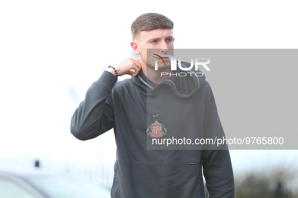 Sunderland's Joseph Anderson arrives ahead of kick off during the Sky Bet Championship match between Sunderland and Luton Town at the Stadiu...