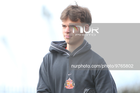 Sunderland's Edouard Michut arrives ahead of kick off during the Sky Bet Championship match between Sunderland and Luton Town at the Stadium...