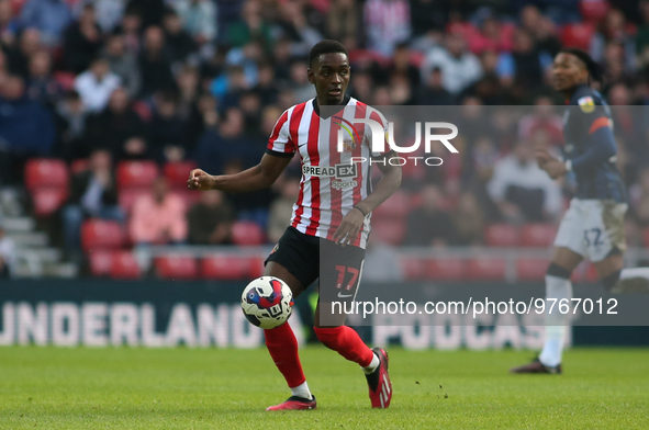 Sunderland's Abdoullah BA during the Sky Bet Championship match between Sunderland and Luton Town at the Stadium Of Light, Sunderland on Sat...