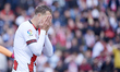 Florian Lejeune of Rayo Vallecano during a match between Rayo Vallecano v Girona FC as par...