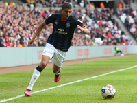 Luton Town's Cody Drameh during the Sky Bet Championship match between Sunderland and Luton Town at the Stadium Of Light, Sunderland on Satu...