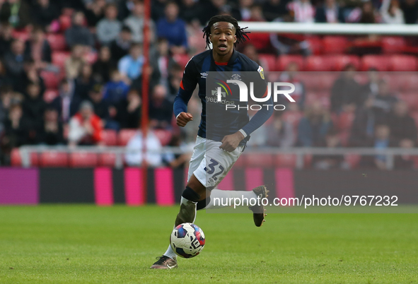 Luton Town's Gabriel Osho during the Sky Bet Championship match between Sunderland and Luton Town at the Stadium Of Light, Sunderland on Sat...